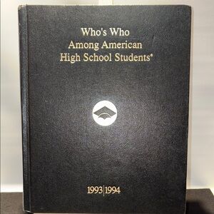Who's Who Among American High School Students Black Book 1994-1993